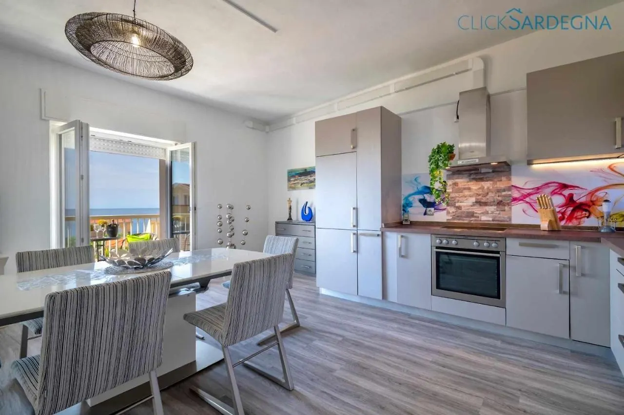Tudor Flat Sea View With Wifi Unlimited, Next To The Sea Alghero Apartment